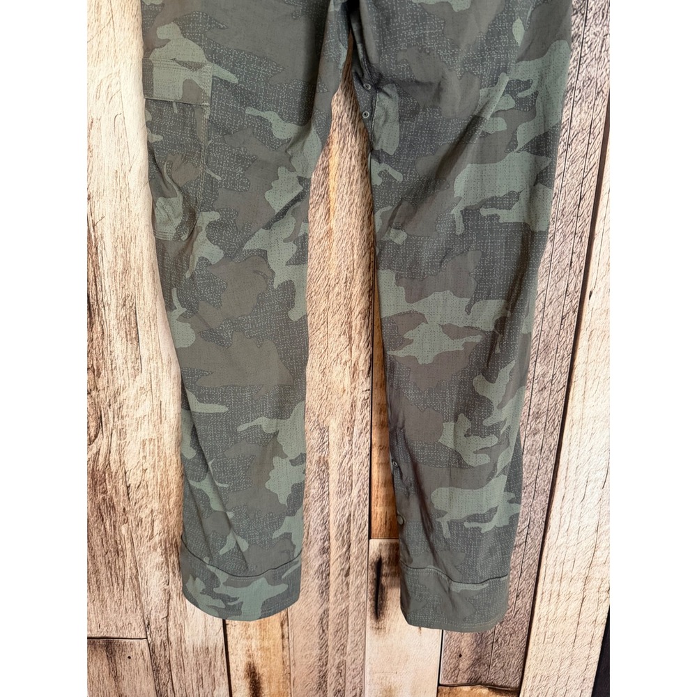 prAna Stretch Zion Pants Belted Camo Cargo Hiking Outdoor Gorpcore 32W x 32L - Picture 6 of 9